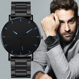 Thin Stainless Steel Watch