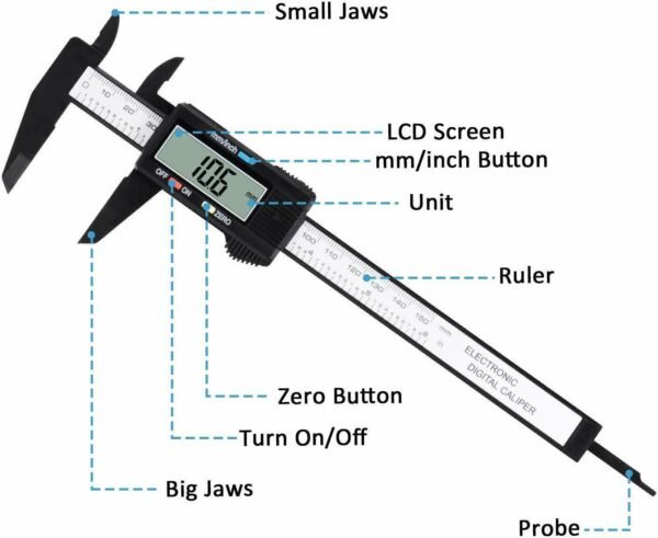 Digital Caliper Gauge 150mm - Image 3