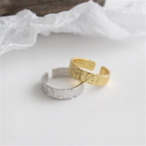 Sterling Irregular Pattern Ring