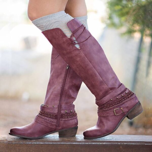 Retro women's high boots