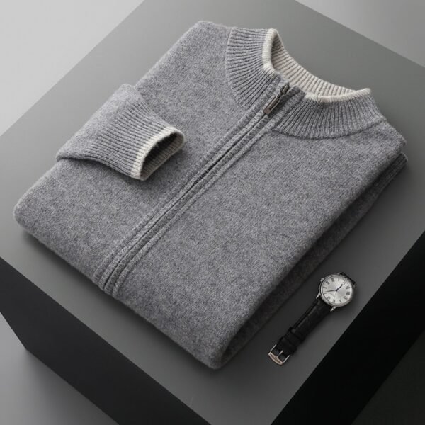 Men's Zipper Sweater - Image 4