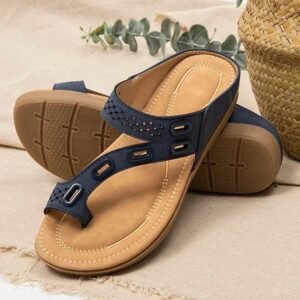 Leather Stitching Flat Shoes