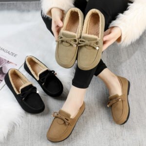 Fleece-lined Flat Shoes