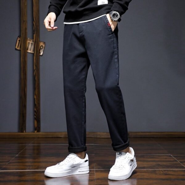 Straight Slim Fit All-matching Long Pants - Image 5