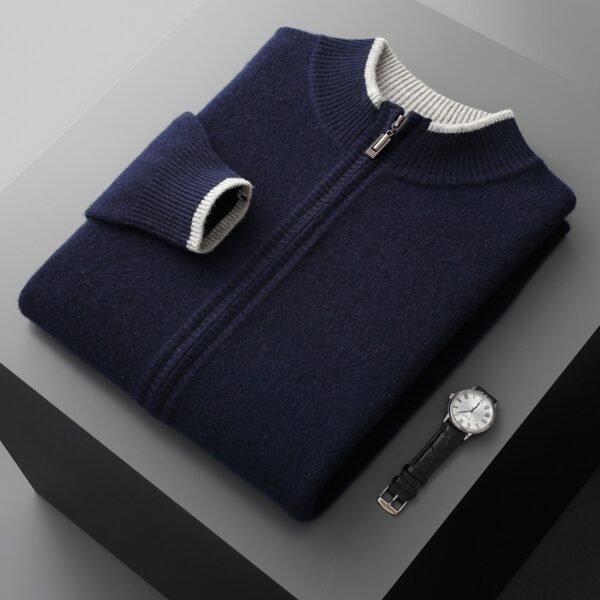 Men's Zipper Sweater - Image 7